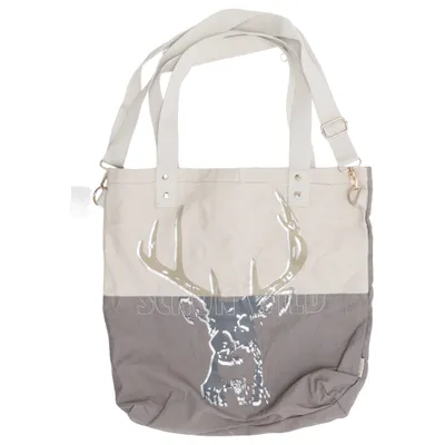 Canvas bag (Beige, Gray) from Adelheid Cotton