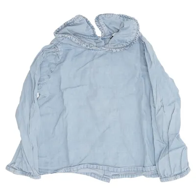 Blouse (Blauw) van Hust and Claire Katoen