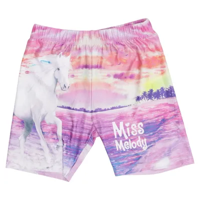 Sports shorts (Pink, Purple, Multicolored) from Miss Melody Elastane, Polyester