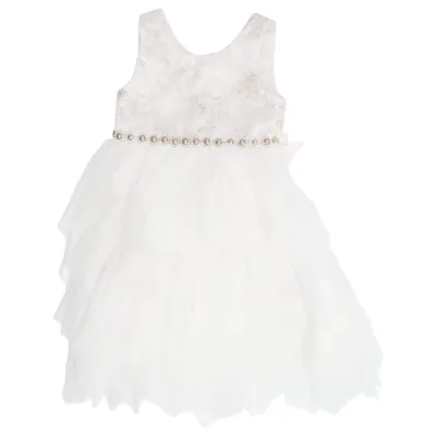 Blomsterpigekjole (27681) fra American Princess Polyester