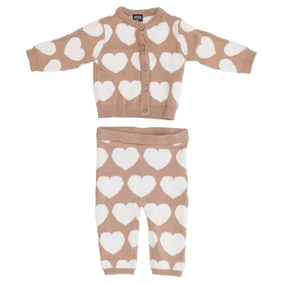 Sæt (Beige, Hvid) fra Mini Polyamid, Polyester, Viscose