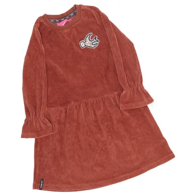 Jurk (Bruin) van Jubel Katoen, Elastaan, Polyester