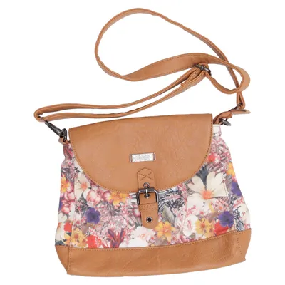 Shoulder-bag (Brown, Multicolored) from Smash Polyester, Polyurethane