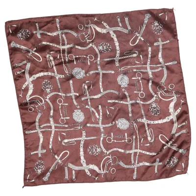 Lommetørklæde (Brun, Flerfarvet) Polyester