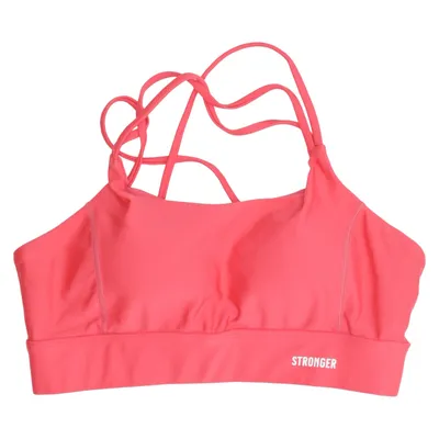 Sport-bh (Rood) van Stronger Elastaan, Gerecycled polyester