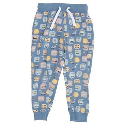 Joggingbroek (Blauw, Meerkleurig) van Lana Organisch katoen