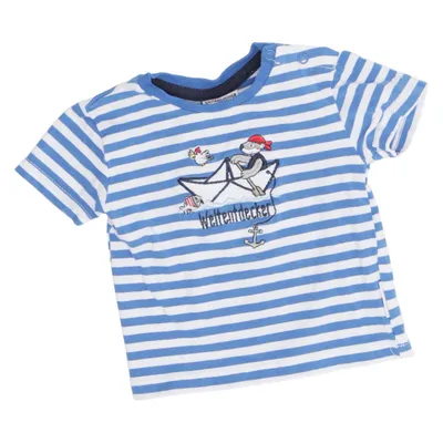 T-shirt (Bleu, Blanc) de Salt and Pepper