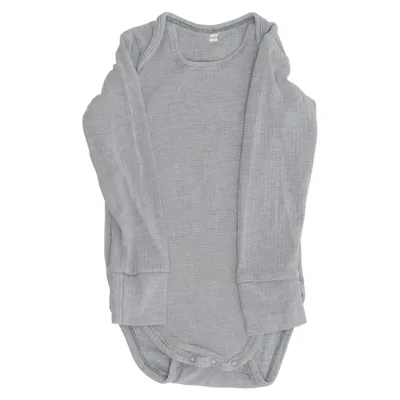 Romper (Grijs) van Hema Bamboo, Katoen, Elastaan
