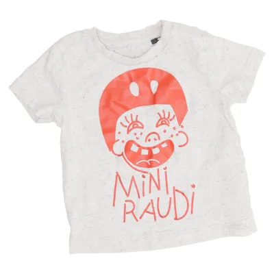 T-shirt (Grå, Rød) fra Baby Økologisk bomuld