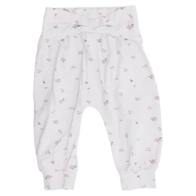 Harem pants (White, Pink) from Topomini Elastane, Organic cotton