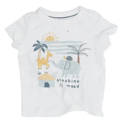 T-shirt (White, Multicolored) from Baby C&A Cotton
