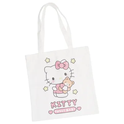 Stofpose (Hvid, Flerfarvet) fra Hello Kitty by Sanrio