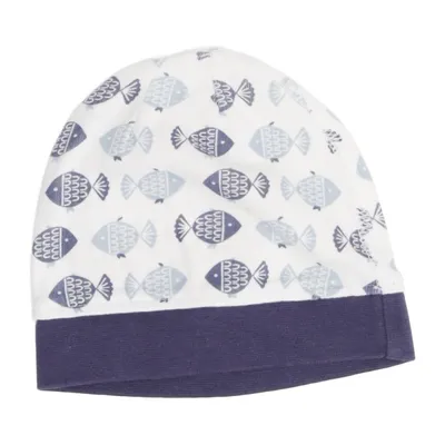 Beanie (Wit, Blauw) van Sense Organics Organisch katoen