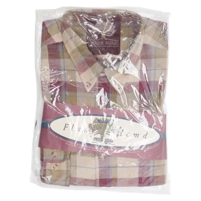 Flanellskjorta (Beige, Brun, Lila) från Fashion Affairs