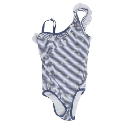 Badpak (Blauw, Wit) van Pusblu Elastaan, Polyamide, Polyester