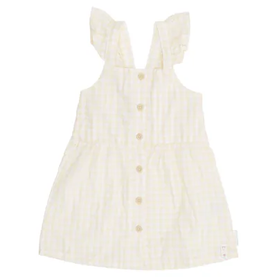Robe (Jaune, Blanc) de Little Dutch Coton, Polyester