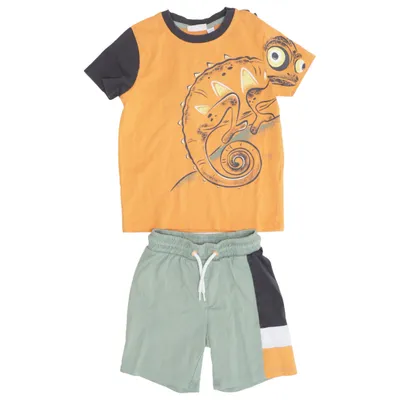 Set (Orange, Black, Green) from Kids Cotton, Elastane