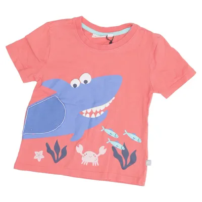 T-shirt (Red, Multicolored) from Liegelind Cotton, Elastane