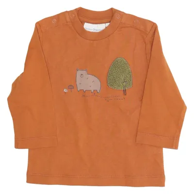 Long sleeve T-shirt (Brown) from Sense Organics Organic cotton