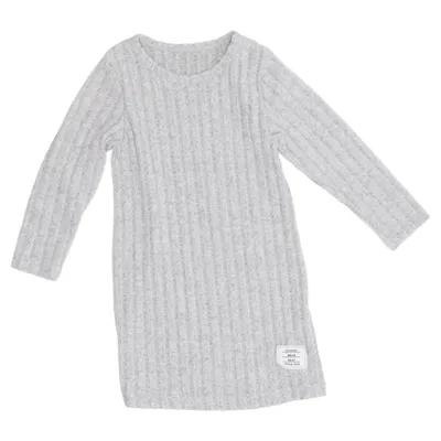 Klänning (Grå) från Classic Wear Elastan, Polyester