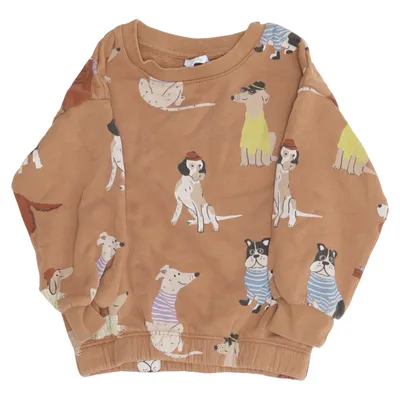 Collegetröja (Brun, Flerfärgad) från Lindex Kids Bomull, Polyester