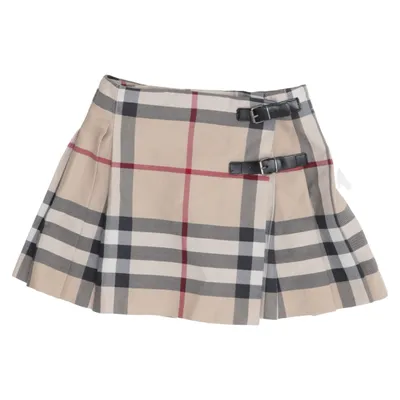 Kilt (Beige, Sort, Rød) fra Burberry Viscose