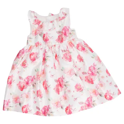 Klänning (Vit, Rosa, Grön) från Chicco Bomull, Polyester