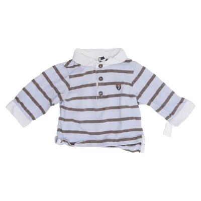 Rugby shirt (Blue, Brown, White) from Jacadi Cotton