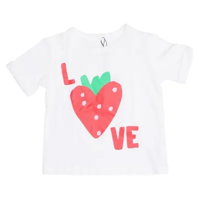 T-shirt (Blanc, Rouge, Vert) de Stella McCartney Kids Coton