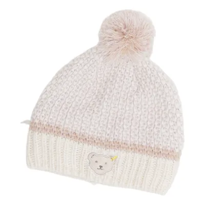 Bobble hat (Beige) from Steiff Recycled polyester