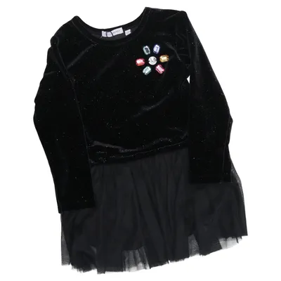 Dress (Black) from Lemon Beret Cotton, Elastane, Polyester