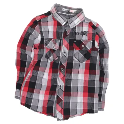 Chemise en flanelle (Rouge, Noir, Gris) de Glo-Story Coton