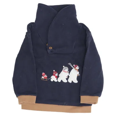 Sweatshirt (Blå, Beige) fra Obaïbi Bomuld, Polyester