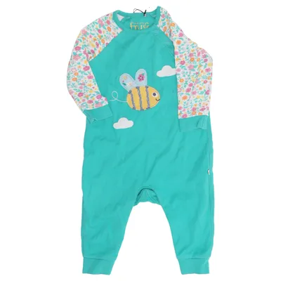 Sparkdräkt (Grön, Flerfärgad) från Frugi Ekologisk bomull
