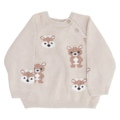 Sweater (Beige) fra Topomini Bomuld, Polyamid, Polyester
