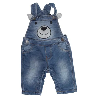 Hängselbyxor (Blå) från Dopo Dopo Newborn Bomull, Elastan, Polyester