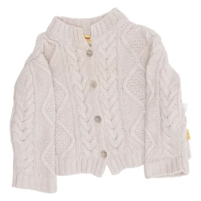 Cardigan (Beige) from Steiff Cashmere, Polyamide, Viscose, Wool