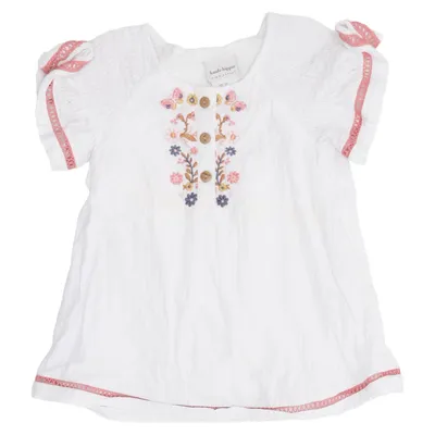 Jurk (Wit, Meerkleurig) van Haute Hippie Katoen, Polyester