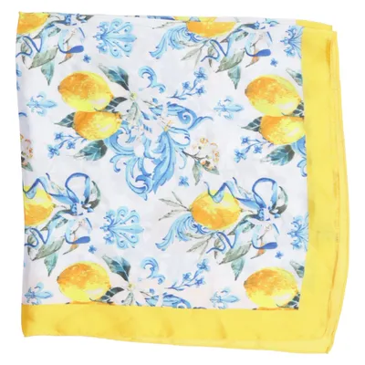 Neckerchief (White, Blue, Yellow) Polyester