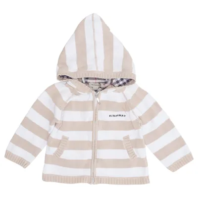 Hoodie (Beige, White) from Burberry