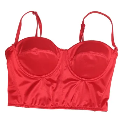 Bustier (Red) from Amisu Elastane, Polyester