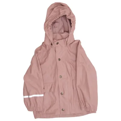Rain jacket (Pink) from Mikk-line Polyurethane, Recycled polyester