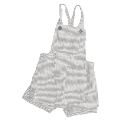 Hängselshorts (Vit, Grön) från Petit Bateau Bomull
