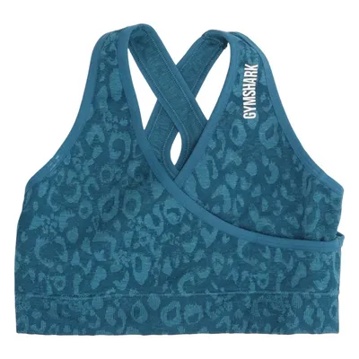 Sports bra (Blue) from Gymshark Elastane, Polyamide, Polyester