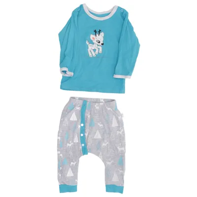 Pyjamas (Blå, Grå, Flerfärgad) från Koala Baby Bomull, Elastan