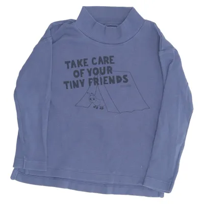 Lange mouwen shirt (Blauw) van Tinycottons Katoen, Elastaan
