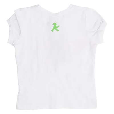 T-shirt (Hvid, Pink) fra Ampelmann Elastan, Økologisk bomuld
