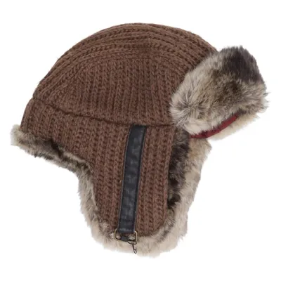 Trapperhatt (Brun) från Stetson Akryl, Bomull, Polyester, Ull