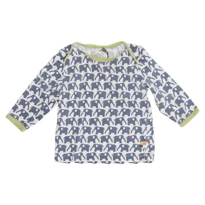 T-shirt à manches longues (Bleu, Blanc, Vert) de Loud + Proud Coton biologique