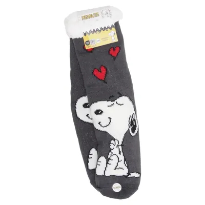 Knit socks (Gray, Multicolored) from Peanuts Acrylic, Polyester